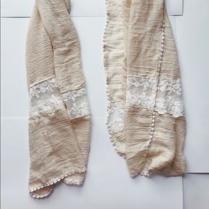 Cream scarf